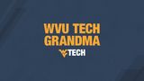 A gold and blue computer wallpaper that says “WVU Tech Grandma”